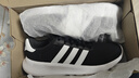 阿迪達斯（adidas）男鞋跑步鞋運動(dòng)鞋輕便減震防滑休閑鞋 黑/白 41 曬單實(shí)拍圖