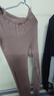 宜而爽【一等品100%純棉】女士秋褲全棉保暖褲大碼打底秋冬季棉毛褲女 曬單實(shí)拍圖