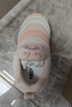 巴布豆童鞋春款男女寶寶毛毛蟲(chóng)學(xué)步鞋防滑軟底機能鞋嬰幼兒鞋貝殼粉19碼 曬單實(shí)拍圖