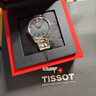 天梭（TISSOT）【官方授權店】瑞士手表 新款PR100系列防水石英腕表 黑盤(pán)鋼帶T150.410.11.051.00 曬單實(shí)拍圖