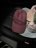 CACUSS帽子女棒球帽時(shí)尚簡(jiǎn)約休閑字母刺繡鴨舌帽男大頭圍顯臉小 醬紫 曬單實(shí)拍圖