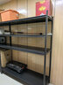 貨架置物架家用倉儲超強多層落地置物架廚房陽(yáng)臺可調節收納貨物架 四層高183cm【黑色-加厚升級】 長(cháng)160cm寬50cm 曬單實(shí)拍圖