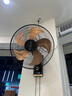 鉆石牌（DIAMOND）壁扇壁掛風(fēng)扇掛壁式電風(fēng)扇家用墻壁工業(yè)商用搖頭掛扇壁掛鋁葉鋁制扇葉風(fēng)扇 18寸銅線(xiàn)款【鋁葉大風(fēng)】 曬單實(shí)拍圖