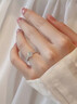 Grace Girl一克拉星織直臂培育鉆石戒指女時(shí)尚鉆戒結婚情人節生日禮物送女友 一克拉銀培育鉆石戒指 曬單實(shí)拍圖