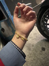 奢贊999足金星星盤(pán)纏碎金子黃金手鏈女平安喜樂(lè )小金牌蹦迪轉運珠手串 【足金】金約10.5g[克重多退少補] 曬單實(shí)拍圖