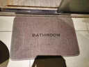 傲居仿亞麻編織浴室地墊衛生間吸水防滑門(mén)口腳墊廁所地毯洗手間門(mén)墊 U純色L編織bath-橢圓-駝色 40cm*60cm 【秒吸速干】 曬單實(shí)拍圖