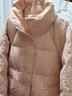 雪中飛短款羽絨服女時(shí)尚小個(gè)子休閑百搭舒適立領(lǐng)加厚保暖外套淺粉色  L 曬單實(shí)拍圖
