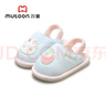 牧童寶寶拖鞋男女童靜音室內居家鞋軟底可愛(ài)卡通嬰兒棉拖鞋 奶油藍170 曬單實(shí)拍圖