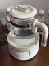 摩飛電器（Morphyrichards）全玻璃養生壺恒溫水壺家用燒水壺多段控溫電熱水壺極速風(fēng)冷沖奶泡奶機MR5602 1.2L 椰奶白 曬單實(shí)拍圖