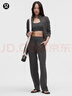 lululemon丨Groove 女士高腰闊腿褲 LW5IW3A 石墨灰 XS 曬單實(shí)拍圖