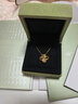 梵克雅寶（Van Cleef & Arpels）項鏈女款 四葉草項鏈Alhambra系列女士項鏈 【七夕情人節禮物】 15MM 18K黃金鐳射 VCARP4KL00 保卡信息-隨機年份 曬單實拍圖