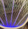雅格(YAGE)電蚊拍充電式家用強力滅蚊燈滅蚊拍紫光誘蚊帶底座一拍兩用 曬單實(shí)拍圖