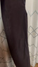 優(yōu)衣庫常規款女裝針織廓形長(cháng)褲/彎刀鐮刀褲子483722 482287 482287/39棕黑色 S 曬單實(shí)拍圖