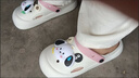 洛之潮踩屎感洞洞鞋女夏季可愛(ài)百搭外穿防滑厚底增高包頭涼拖鞋 鞋子 36-37 (偏小一碼) 曬單實(shí)拍圖