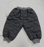 巴厘小豬女童棉褲冬季保暖褲男童夾棉加厚束腳長(cháng)褲寶寶休閑褲秋冬兒童褲子 太空灰 90 曬單實(shí)拍圖