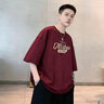 班豹賓重磅短袖t恤男裝2026夏季新款純棉半袖衣服潮流美式體恤寬松上衣 紅色 XL 115-140斤加購優(yōu)先發(fā)貨 曬單實(shí)拍圖