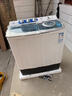 榮事達（Royalstar）半自動(dòng)洗衣機10KG雙缸雙筒家用宿舍出租房雙桶洗衣機大容量甩干機 以舊換新 白色 RP10030J 曬單實(shí)拍圖