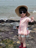 G.duck小黃鴨童裝兒童泳衣女童分體長(cháng)袖游泳衣夏季防曬速干泳裝泡溫泉服 粉色 100 （建議身高90cm 3-4歲）cm 曬單實(shí)拍圖