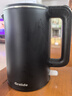 格來(lái)德（Grelide）電水壺1000W小功率燒水壺酒店1L宿舍電熱水壺304不銹鋼無(wú)縫內膽熱水壺煮水壺防燙開(kāi)水壺HD1010黑色 曬單實(shí)拍圖