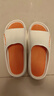回力居家男士拖鞋室外穿四季防滑臭沙灘涼拖鞋HL02331白橙色40-41碼 曬單實(shí)拍圖