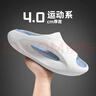 LATE TIME軟彈戶(hù)外拖鞋男士四季軟底防滑新品運動(dòng)拖鞋情侶居家涼拖鞋女外穿 白藍 40-41 【標準碼】 曬單實(shí)拍圖