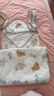 全棉時(shí)代嬰兒抱被純棉新生兒包被襁褓微厚包單四季通用 熊熊下午茶90cm 曬單實(shí)拍圖
