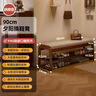 家逸實(shí)木換鞋凳入戶(hù)門(mén)口高級感穿鞋柜家用鞋架一體長(cháng)條床尾凳子 曬單實(shí)拍圖