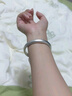 周六福（ZLF） 足銀999手鐲女古法工藝砂面民族風(fēng)銀條銀飾鐲子送母親銀鐲子禮物 手鐲57mm 曬單實(shí)拍圖