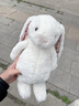 Jellycat花布邦尼兔動(dòng)物毛絨玩偶兔子玩偶兒童娃娃送禮生日禮物 白芮（乳白色） Medium 曬單實(shí)拍圖