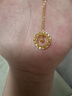 周六?？棄?mèng)網(wǎng)黃金項鏈女吊墜生日禮物計價(jià)A0612710 約3.76g 40+5cm 曬單實(shí)拍圖