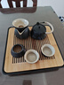 京東京造 茶具整套 功夫茶具陶瓷套裝茶壺茶杯茶盤(pán)【黑陶提梁壺】 12件套  曬單實(shí)拍圖