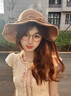 CHANEELR & KARITH草帽防曬帽女漁夫帽夏季遮陽(yáng)沙灘帽太陽(yáng)帽生日小眾禮物送女友老婆 深卡其 曬單實(shí)拍圖