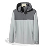 李寧（LI-NING）拼接夏季新款衣服男皮膚衣透氣連帽外套戶(hù)外運動(dòng)釣魚(yú)服 男款白灰 L 曬單實(shí)拍圖