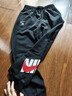 NIKE 3BRAND 耐克男女童純棉針織長(cháng)褲2026春季側邊大logo兒童運動(dòng)褲 正黑色 【春秋毛圈舒適】 150 /63 【建議身高140-152cm】 曬單實(shí)拍圖