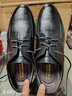 回力官方男鞋皮鞋男春季正裝鞋英倫風(fēng)厚底商務(wù)鞋百搭鞋子男 黑色 42 曬單實(shí)拍圖