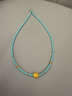 LOUIS WATER高瓷綠松石項鏈女天然原礦長(cháng)款掛墜小米珠子串珠鎖骨鏈藍色吊墜 【高瓷綠松石】宴松項鏈 曬單實(shí)拍圖