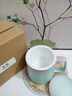 叁旬印象泡茶馬克杯創(chuàng  )意漸變陶瓷帶蓋茶水分離辦公室情侶杯子過(guò)濾水杯 印象馬克杯(漸變款)_水碧綠 曬單實(shí)拍圖