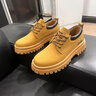 Jeep吉普馬丁靴男春季新款低幫英倫風(fēng)潮流休閑皮鞋防滑工裝大黃靴子男 土黃【四季款】 標準運動(dòng)鞋碼 41 曬單實(shí)拍圖