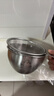 國風(fēng)304不銹鋼盆食品級洗水果瀝水籃新款家用廚房打蛋盆帶刻度料理盆 304料理碗14cm+瀝水籃14cm 曬單實(shí)拍圖