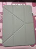 閃魔適用iPad11/10保護殼11英寸ipad11/10保護套25/22款Y型透明亞克力橫豎支撐灰色 曬單實(shí)拍圖