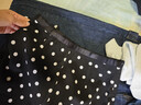Olrain【5折】新款女裝春季黑色法式波點(diǎn)蕾絲花邊半身裙顯瘦裙子 黑色 S 155/64A/S 曬單實(shí)拍圖