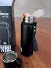 NBA保溫杯316底不銹鋼男款大容量戶(hù)外2026新款燜茶泡茶水杯子水壺 紳士黑-600ml 曬單實(shí)拍圖