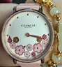 蔻馳（COACH）PERRY系列茶玫瑰皮帶石英女表14503769 禮物/送禮 曬單實(shí)拍圖