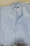海瀾之家（HLA）長(cháng)袖襯衫男牛津紡翻領(lǐng)輕商務(wù)純棉襯衣男春秋 藍灰22 XS 165/84A 推薦58-63kg 曬單實(shí)拍圖