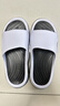 回力運動(dòng)拖鞋男士家居浴室防滑一字拖外穿沙灘涼鞋 HL3952 黑白 44-45 曬單實(shí)拍圖