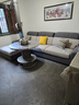 全友家居 現代簡(jiǎn)約風(fēng)仿棉麻布藝沙發(fā)客廳家用貴妃位L型轉角沙發(fā)家具 曬單實(shí)拍圖