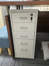 辦公室文件柜海爾默矮柜電腦桌下儲物柜鐵皮柜帶鎖抽屜柜收納柜子 白五抽帶鎖款 曬單實(shí)拍圖