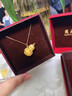 周大生黃金葫蘆吊墜足金花絲福祿生財掛墜配繩送女友生日禮物 1.55g 曬單實(shí)拍圖