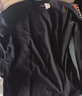 凡客誠品（VANCL）純棉長(cháng)袖T恤男春秋季圓領(lǐng)內搭衣服休閑寬松透氣打底衫 黑色 4XL 曬單實(shí)拍圖