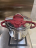 膳魔師高壓鍋壓力鍋單手開(kāi)合安全防爆304不銹鋼灶具通用年會(huì )禮品送禮 勃艮第紅-黃金容量+蒸屜 22cm 6L 曬單實(shí)拍圖